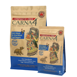 Carna4 Synthetic Free Hand Crafted Chicken Cat Food (Package Size: four (4) pounds)